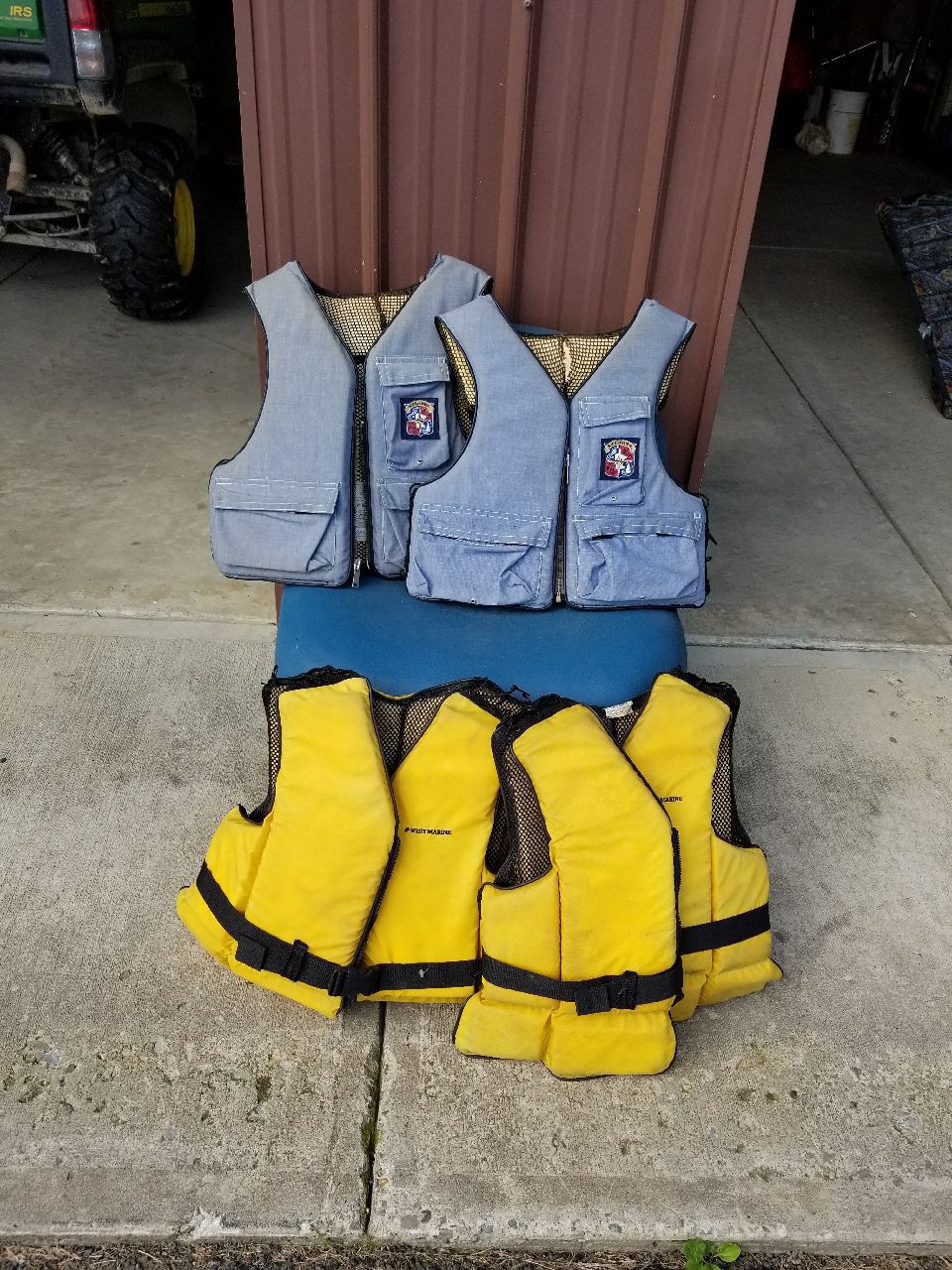 Boat life vests...adult size...all four included