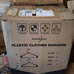 White plastic Hangers