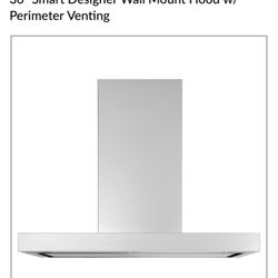 36" Smart Designer Wall Mount Hood w/ Perimeter Venting