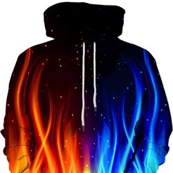 Long Sleeve 3D Print Hoodie