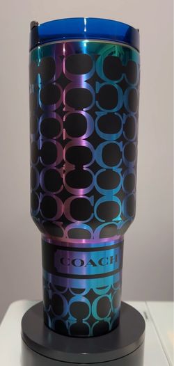 40oz tumbler COACH rainbow