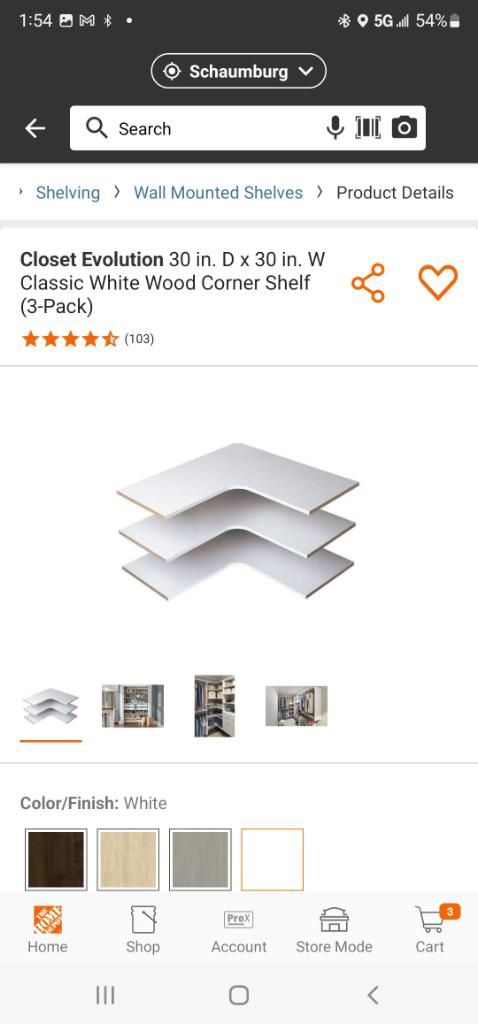 Wood Corner Shelf