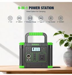 240W Portable Power Station  come with Solar Panel)154Wh/48000mAh, 100W USB-C PD(Dual Way) LiFePO4 Battery Power Bank Station, 7 ports Solar Generator
