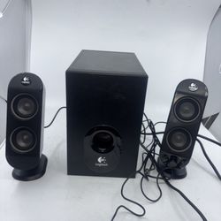 Logitech X-230 2.1 Speaker System Subwoofer & Satellite Speakers – Tested Works!