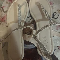 Bling T-Strap Sandals 
