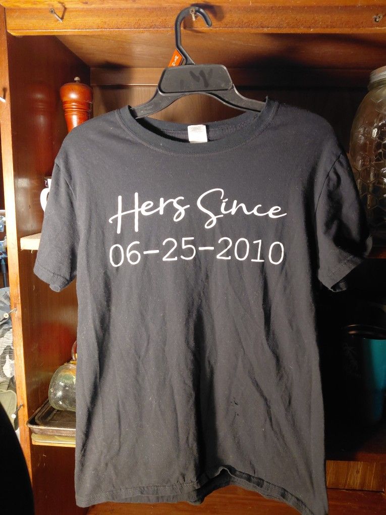 Gildan Soft Style Ring Spun M Here Since 06-25-2010 Black T-shirt