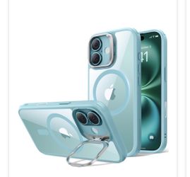 IPhone 16 Case, Compatible With MagSafe, Military-Grade Protective Case, Built-In Stash Stand Phone Case, Scratch-Resistant Back Cover, Classic Series