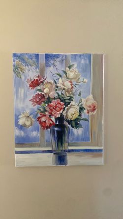 Flowers oil painting