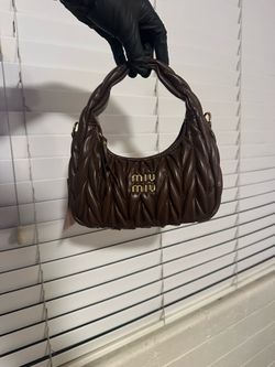 Brown Mui Mui purse new with box  comes with short and longer strap