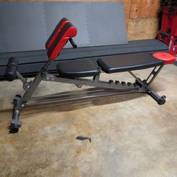 Finer Form Multi-Functional FID Weight Bench for Full All-in-One Body Workout - Hyper Back Extension, Roman Chair, Adjustable Ab Sit up Bench, Incline