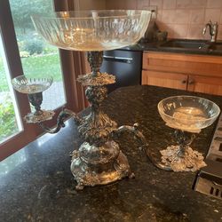 Silver Epergne/Candleabra
