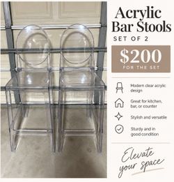 Acrylic Bar Stools