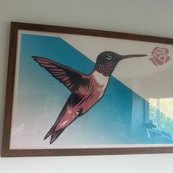 Hummingbird Chicano Art Piece