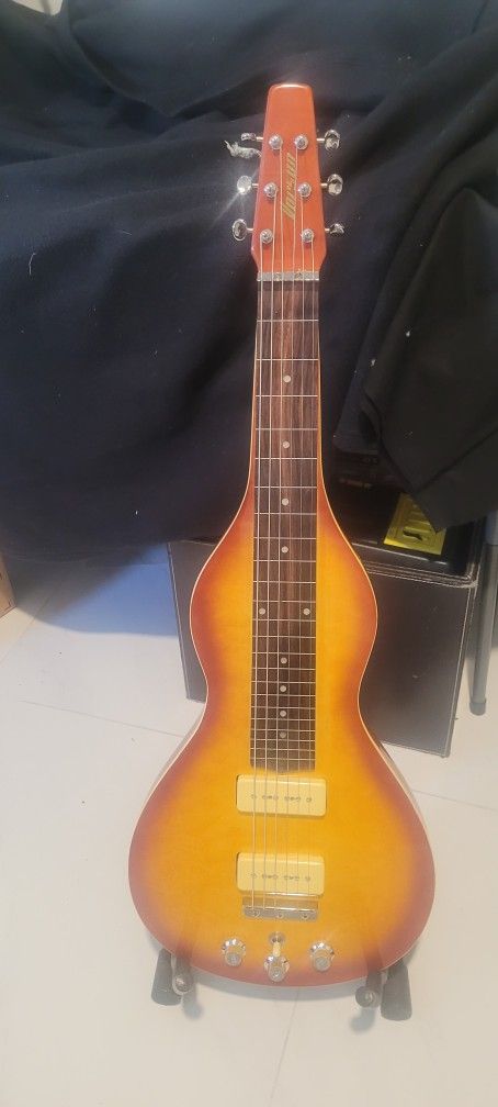Lapsteel Guitar Mahagony Body Active P 90s Pickups