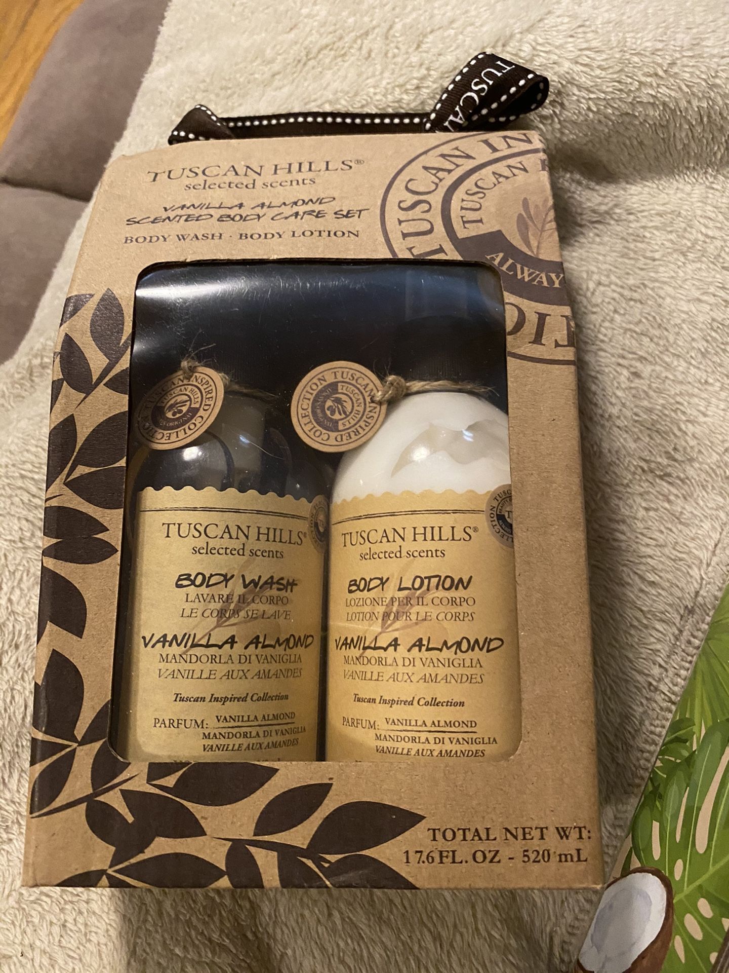 Tuscan hills vanilla almond body care set NEW