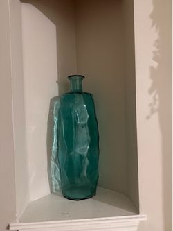 5-Pc Modern Teal & Gold Home Decor Set - Floor Arrangement, Vase & Wall Art