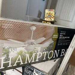 New Hampton Bay North Pond 52” LED Indoor/Outdoor Ceiling Fan!