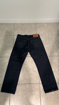 501s navy blue jeans