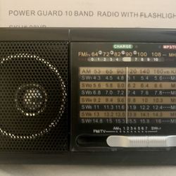 Power Guard 10band Radio With Flashlight 