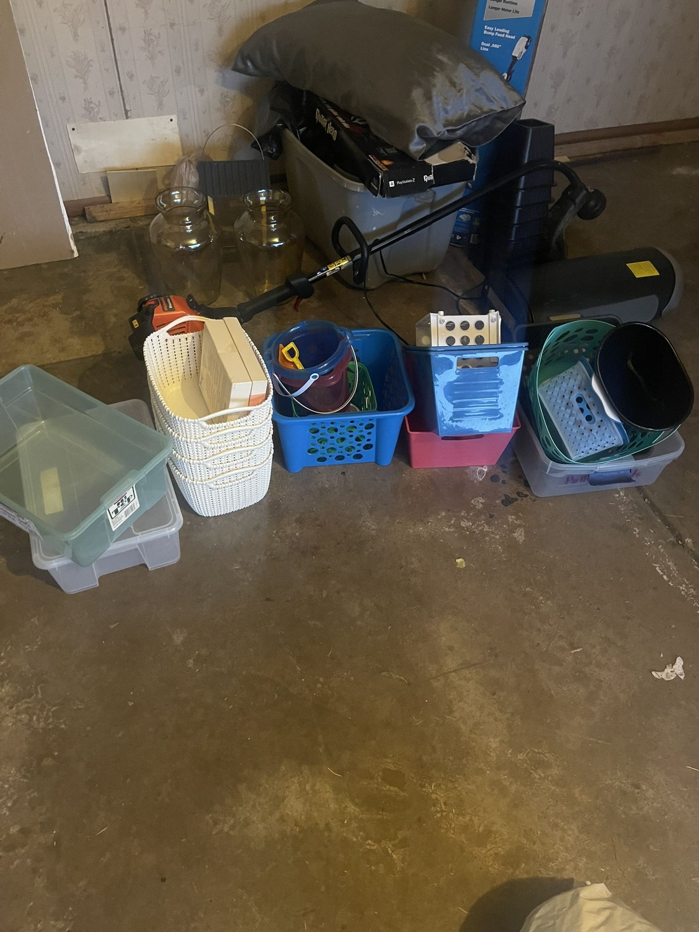 Various Storage Containers And Baskets