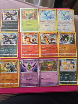 12 pokemon cards 8$