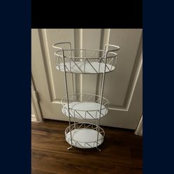 Small White 3 Tier Stand 
