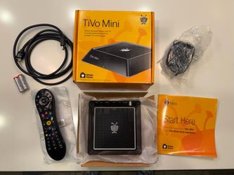 TiVo Mini including Lifetime Service, Original Remote, Power Cord, HDMI Cable, Original Packaging