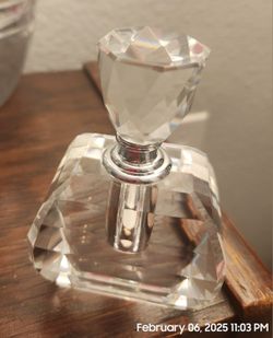 Mikasa Crosby Crystal Perfume Bottle 4 in.