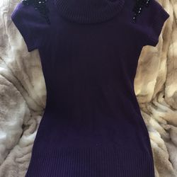 Dots Women’s Purple Sweater Dress