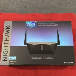 Netgear Rax35-100NAS Nighthawk Ax3000 4 Stream Dual-Band Wi-Fi 6-Router