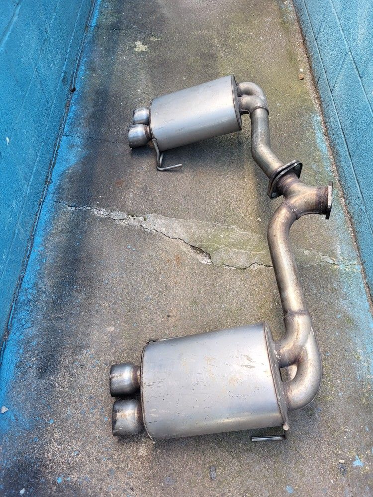 2012 SUBARU IMPREZA WRX SEDAN REAR REAR EXAUST/ MUFFLER FITS 08 14