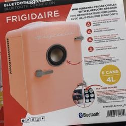 Frigidaire Mini Personal Fridge Cooler with Bluetooth Speaker