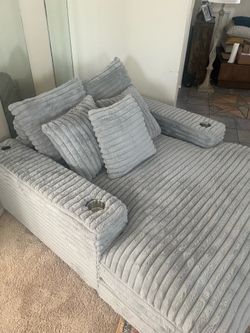 Grey living room chair