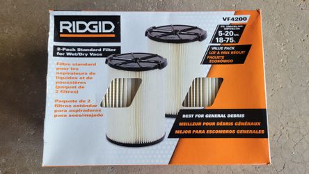 RIDGID Shop Vac Filter 2 pack VF4200