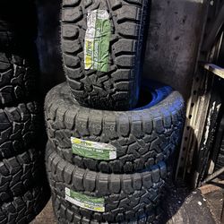 Set Of Four New Tires SIZE 33X12.50R18LT Brand TBB TIRES