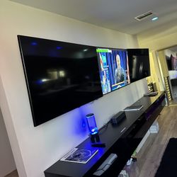   3  55 inch flatscreen 