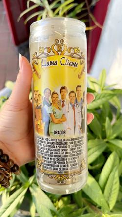 Llama Cliente Call Client Attract Clients Prepared Candle Coctail Vela Preparada Ritual Prayer Candle