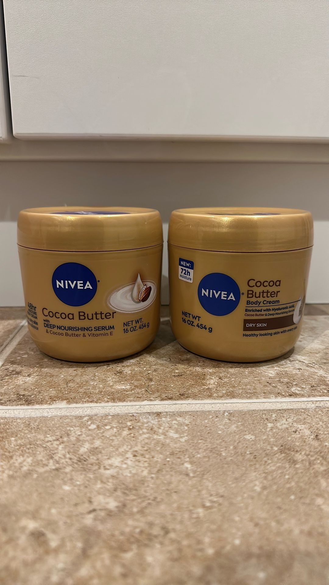 Nivea Cocoa butter body cream 16 oz: $6 each