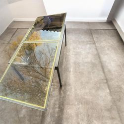 Oversized glass table