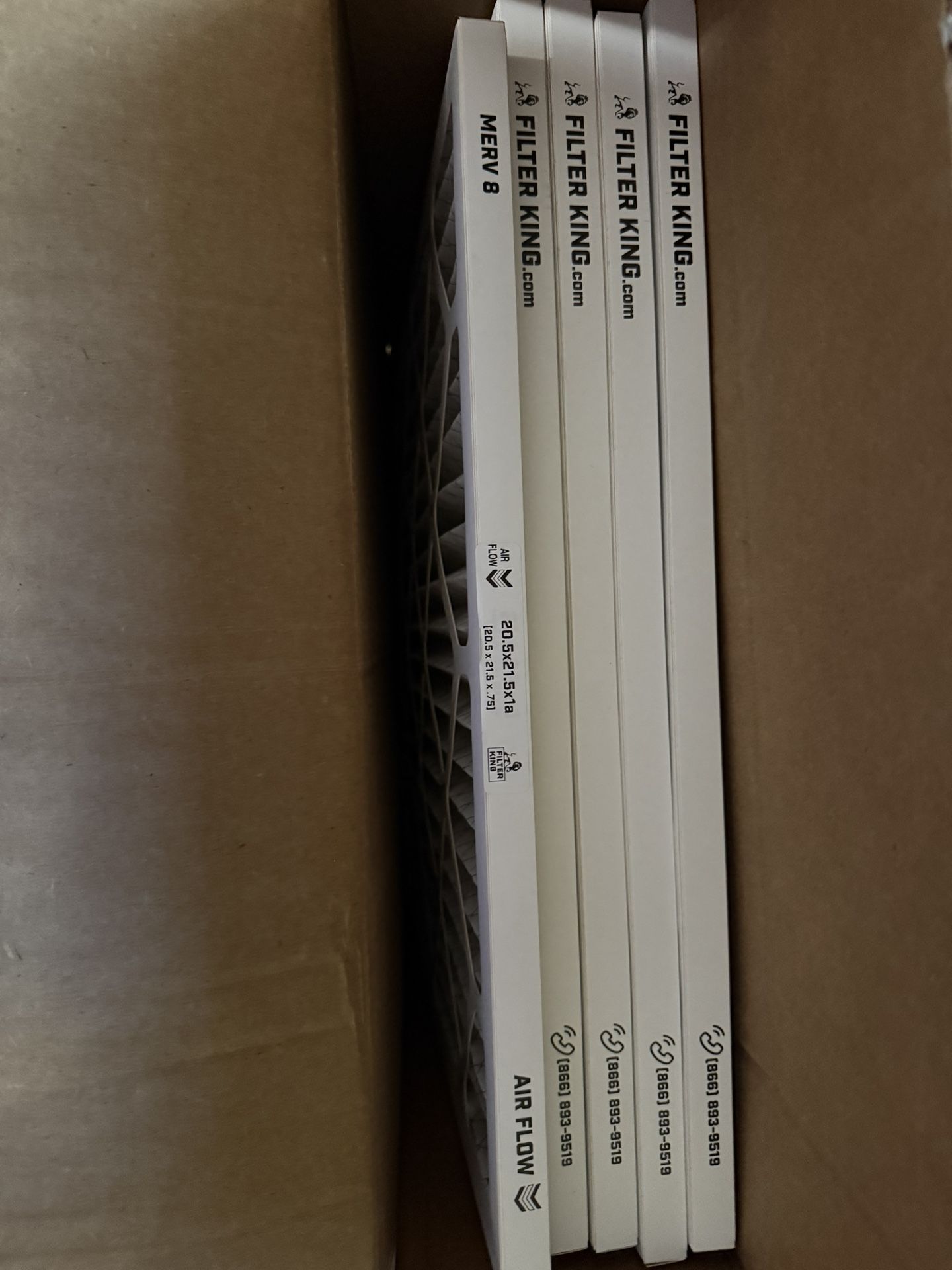 Filter King A/C Filter 20.5x21.5x1a Per Filter Or Box Of 6 Or Box Of 4