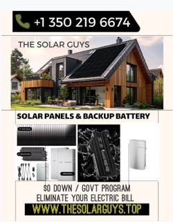 Complete Solar System W Backup Battery 