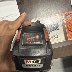 M18 Red Lithium drill battery high output HD 12.0