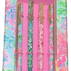 Lilly Pulitzer Felt Tip Pen Set  New With Tags