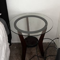2 glass table 