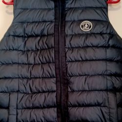 New Abercrombie And Fitch Navy Blue Puffer Vest Women's Medium 