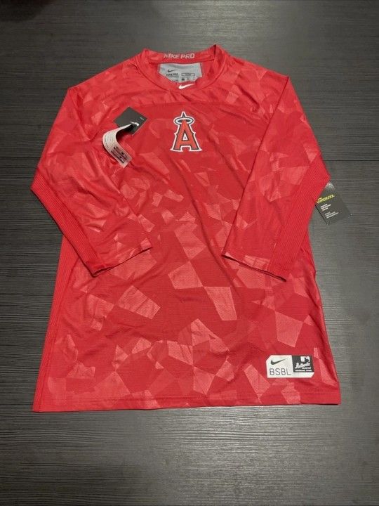 Nike MLB Angels Pro Hypercool Compression Long Sleeve
