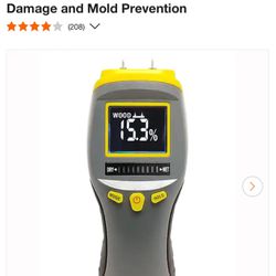General Tools Pin Type Digital Moisture Meter for Water Damage and Mold Prevention