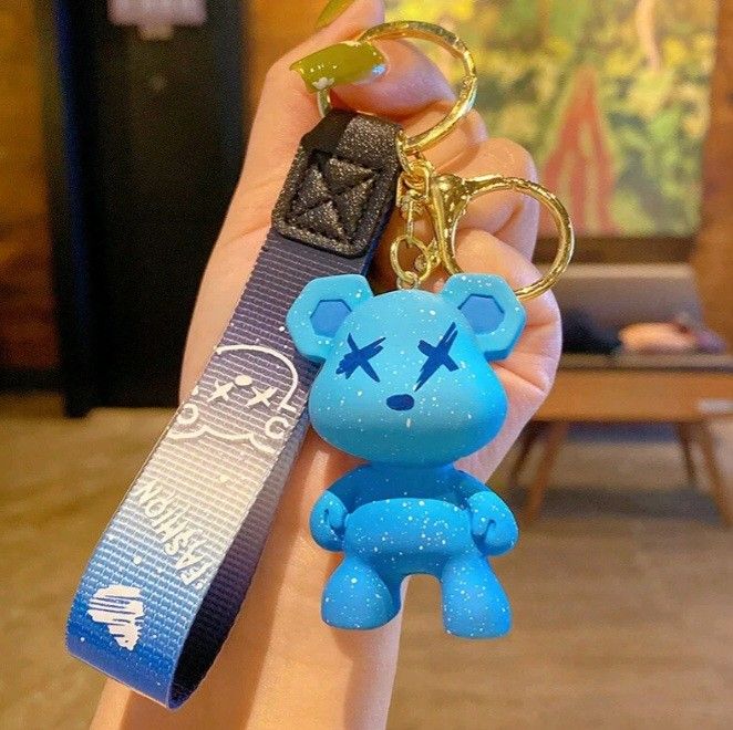 New Anime Bear Keychain Or Backpack Charm