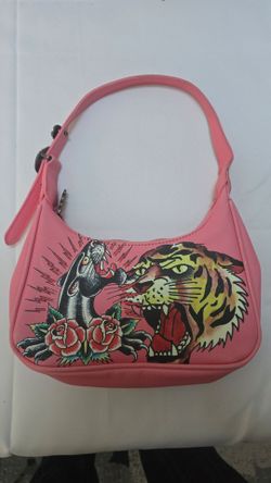 Ed Hardy x Siberia Hills Collab Pink Bag