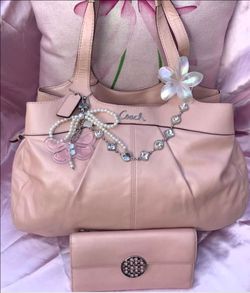 Rare & HTF Coach Y2K Pink Pearlescent Lexi Bag With Matching  Wallet